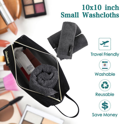 Jeffsun reusable bamboo makeup remover cloth texture close up