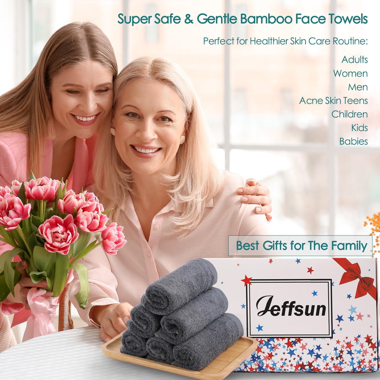 Detailed view of jeffsun bamboo fiber wash cloth material