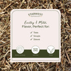 Starwest Botanicals Organic St Johns Wort Loose Leaf Tea nutritional facts and safety warning label
