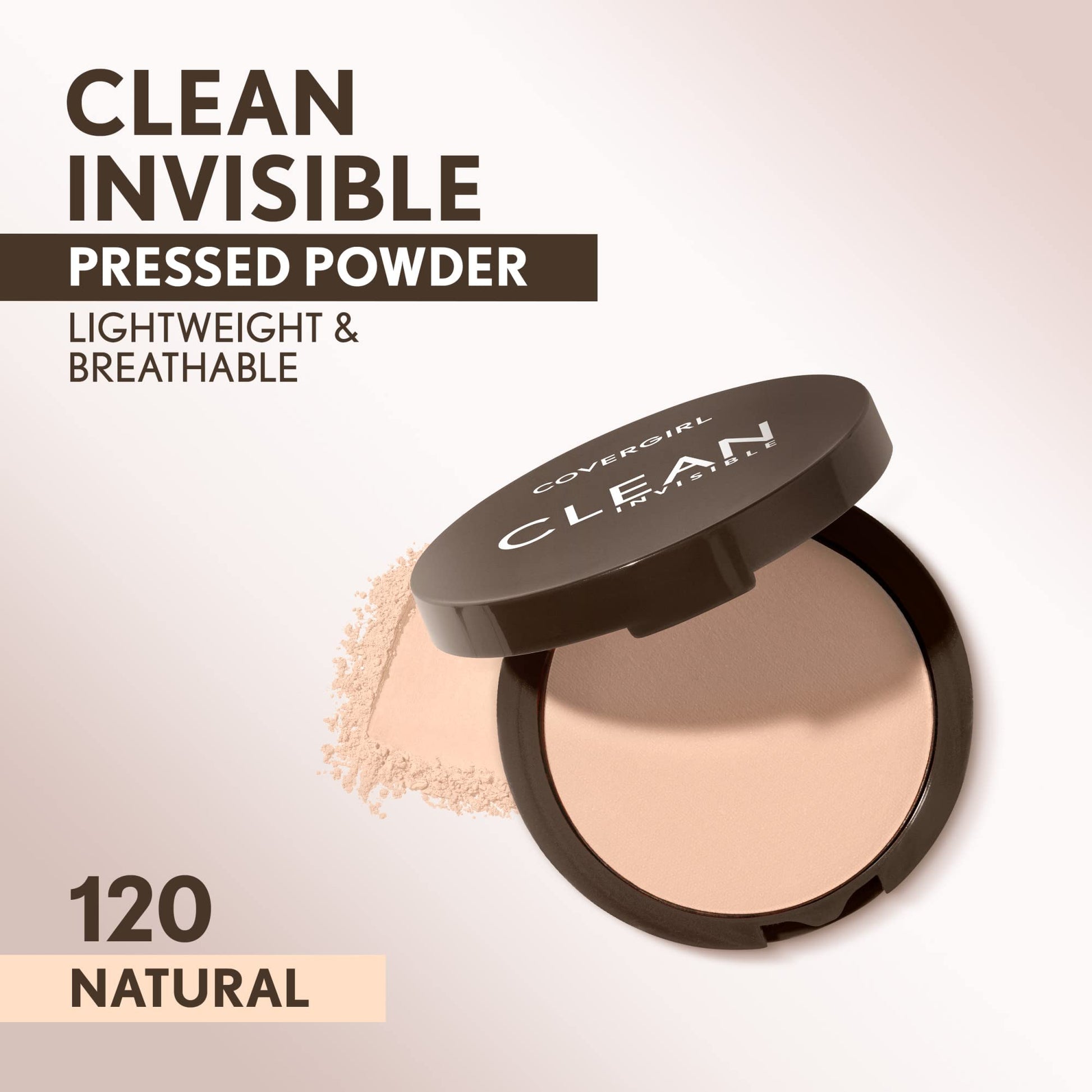 Covergirl Clean Invisible Pressed Powder packaging back details