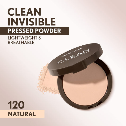 Covergirl Clean Invisible Pressed Powder packaging back details