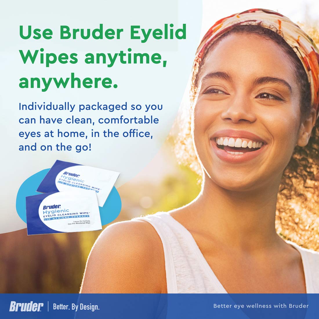 Bruder rinse-free eye wipes for daily eye care