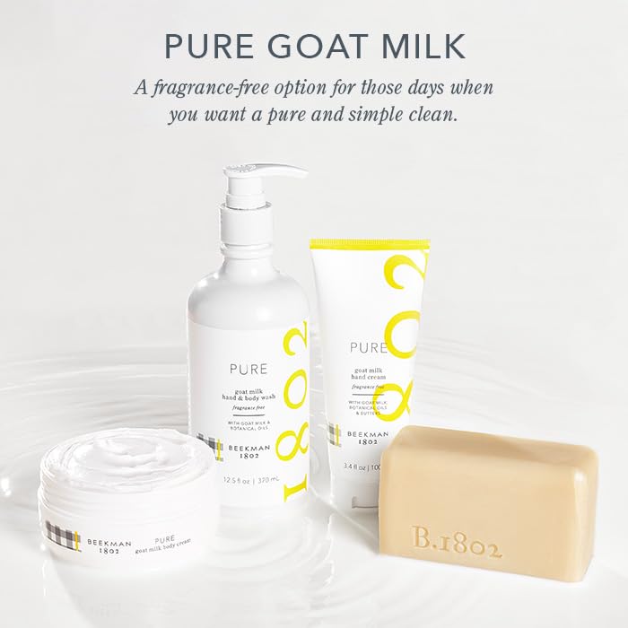 Travel size Beekman 1802 goat milk wipes for daily skincare