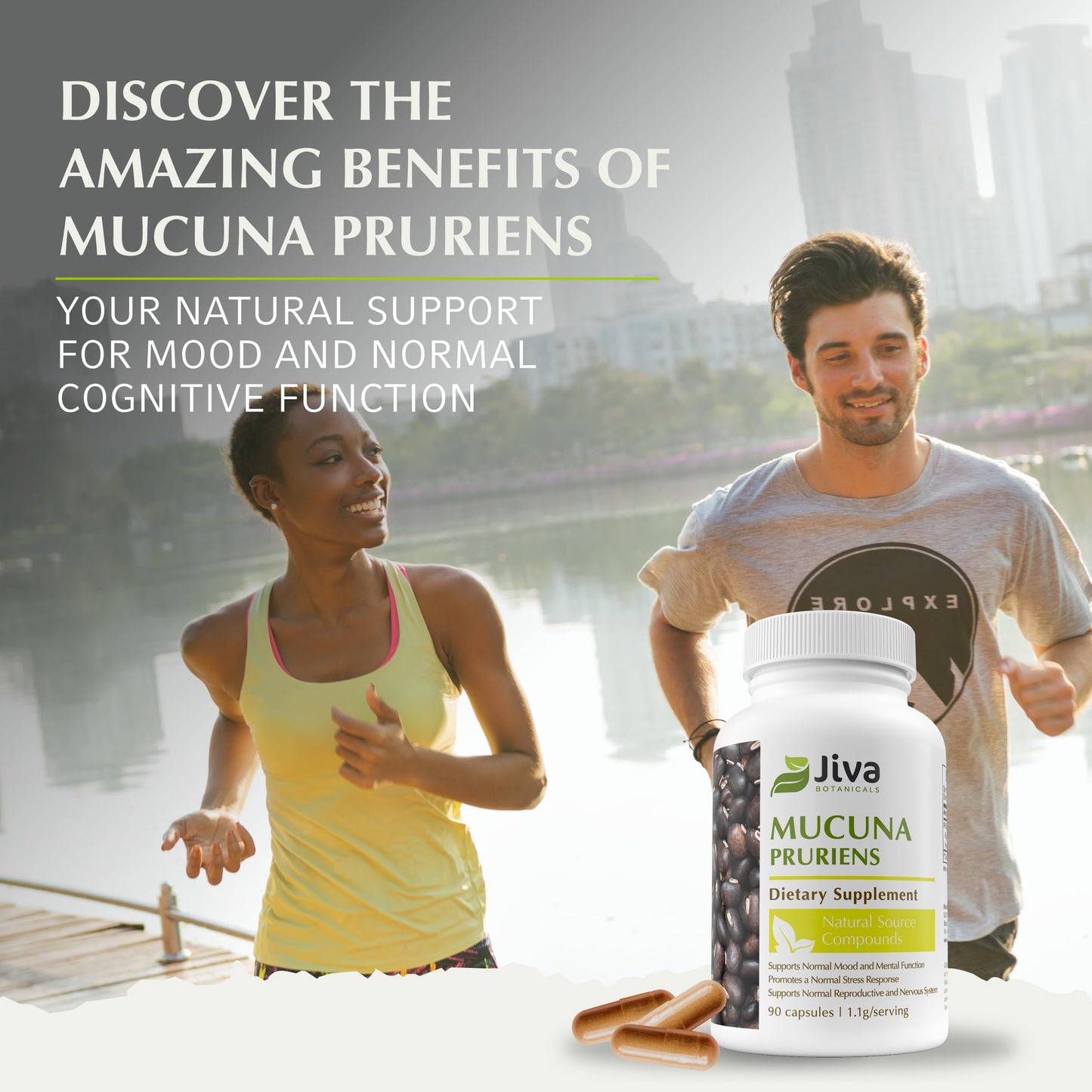 High potency dopamine support vegan capsules by Jiva Botanicals