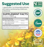 Authentic Healths Harmony mood support imported supplement ingredient panel