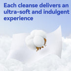 Winner natural cotton facial wipes texture detail