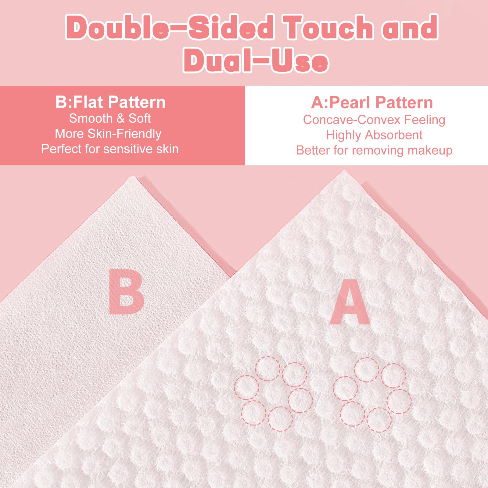 Close up of WMQL dual textured face towel fabric