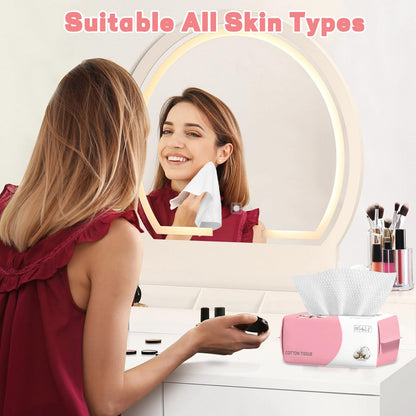 Water absorbency test of WMQL cotton face tissue