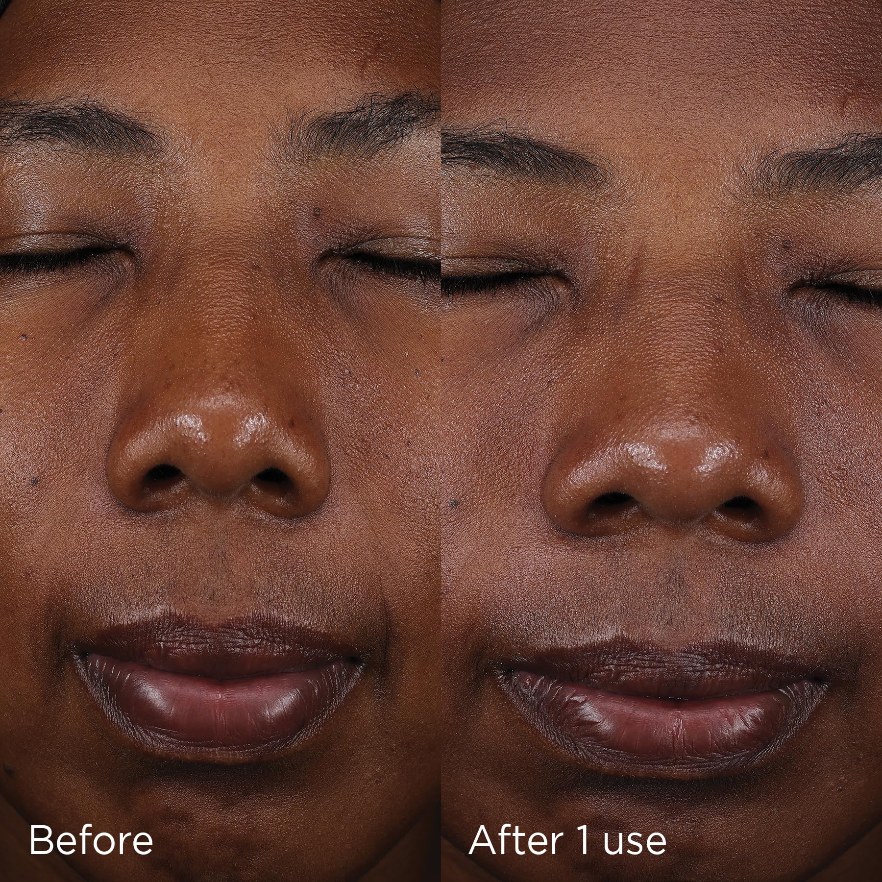 IMAGE Skincare pure mineral tinted sunscreen being applied to facial skin.
