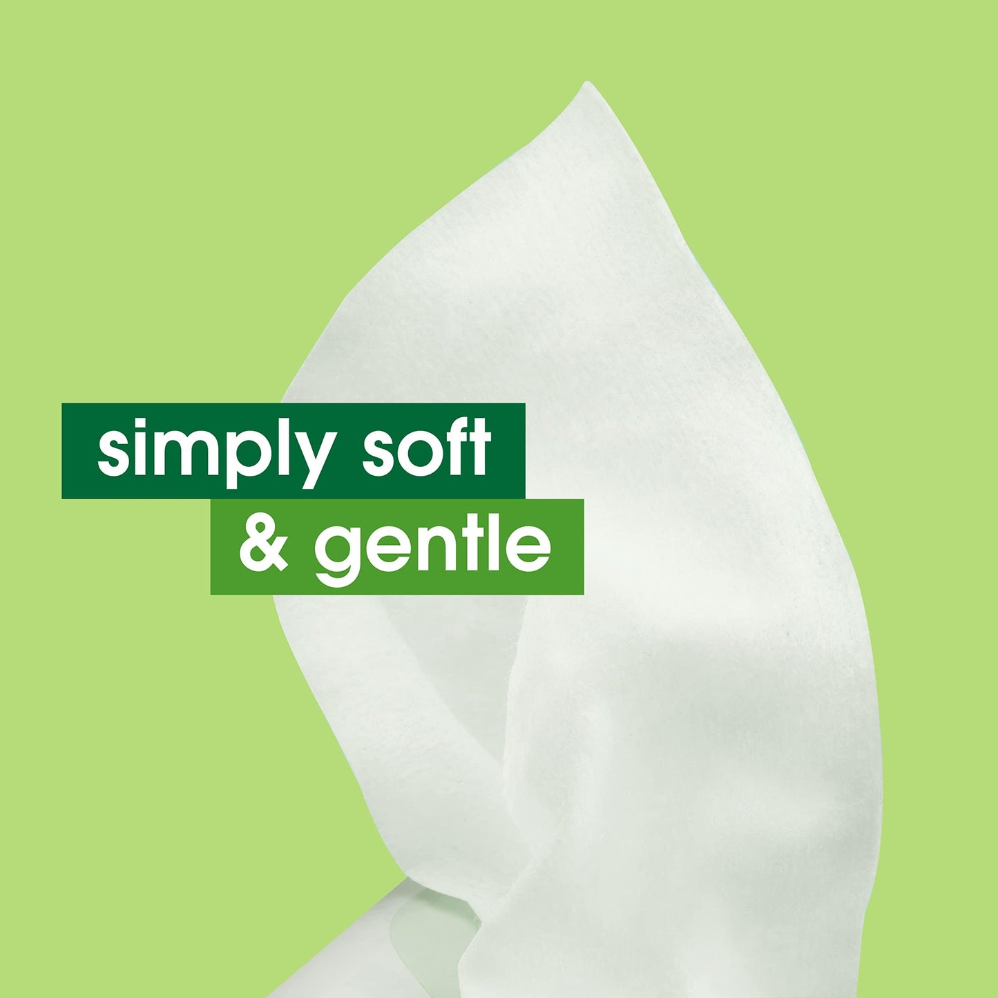Back view of Simple Kind To Skin cleansing wipes pack