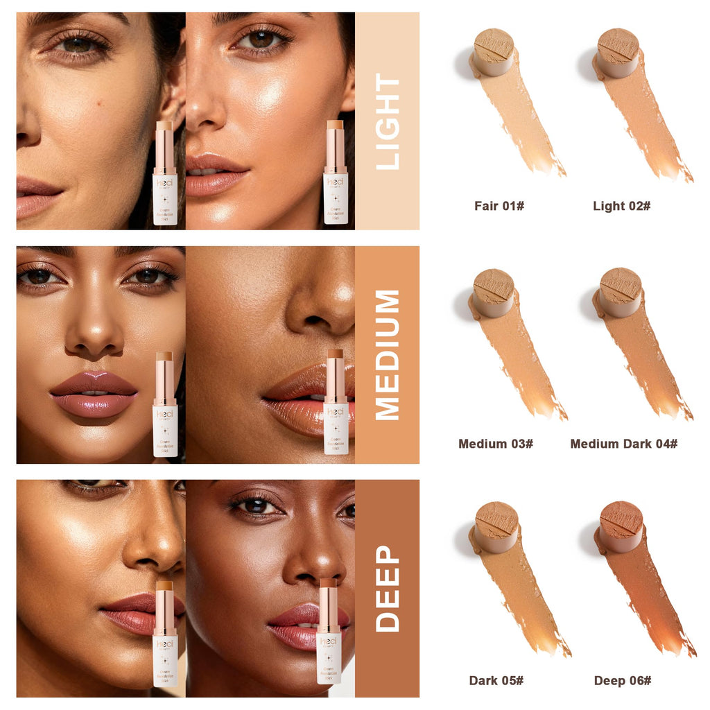 Heci Beauty skincare infused makeup stick box packaging