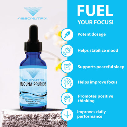 Absonutrix Mucuna Pruriens velvet bean extract dropper bottle design