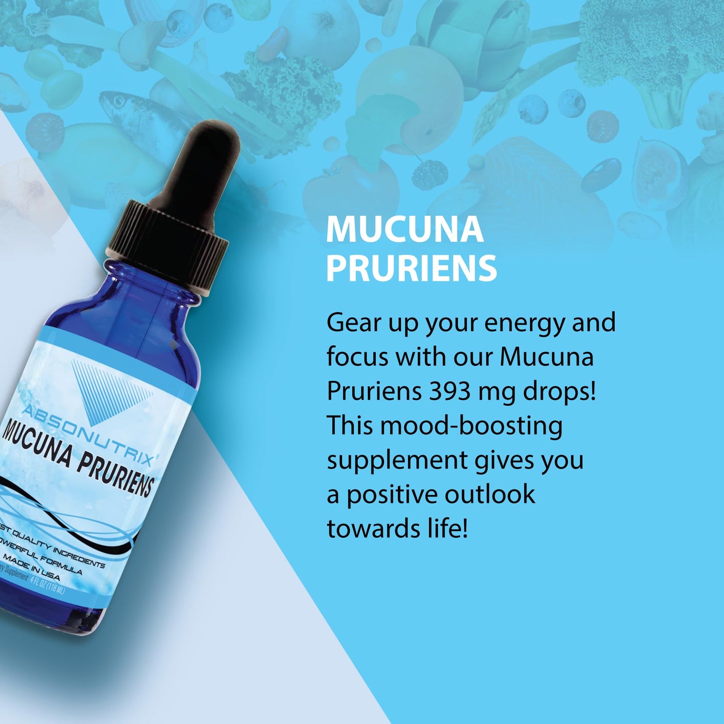 Absonutrix Mucuna Pruriens brain health and mood support liquid supplement