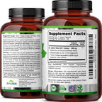 Zazzee Naturals emotional well being supplement bottle showing certified cGMP manufacturing icons.