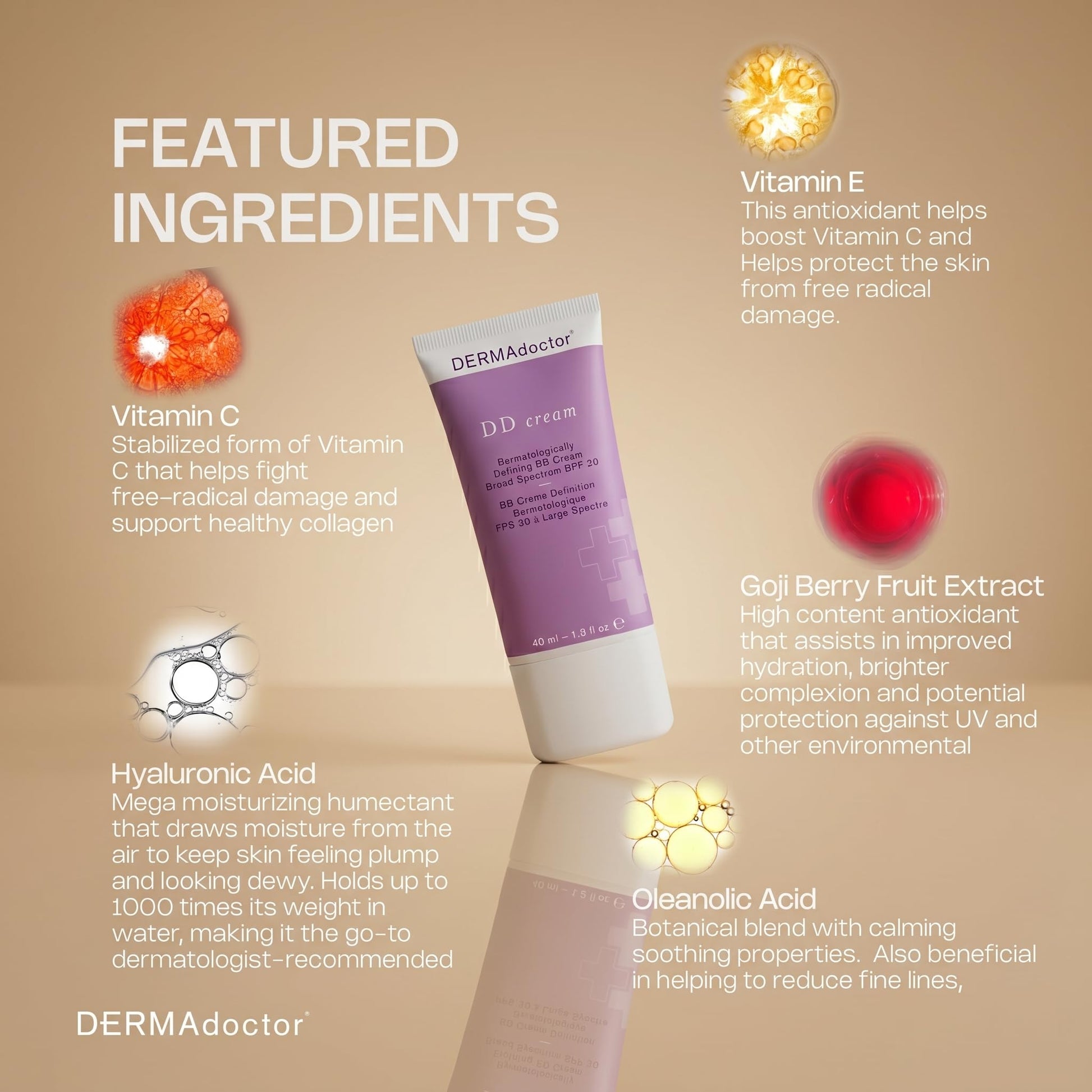 Lightweight sheer coverage tinted moisturizer tube back label instructions.