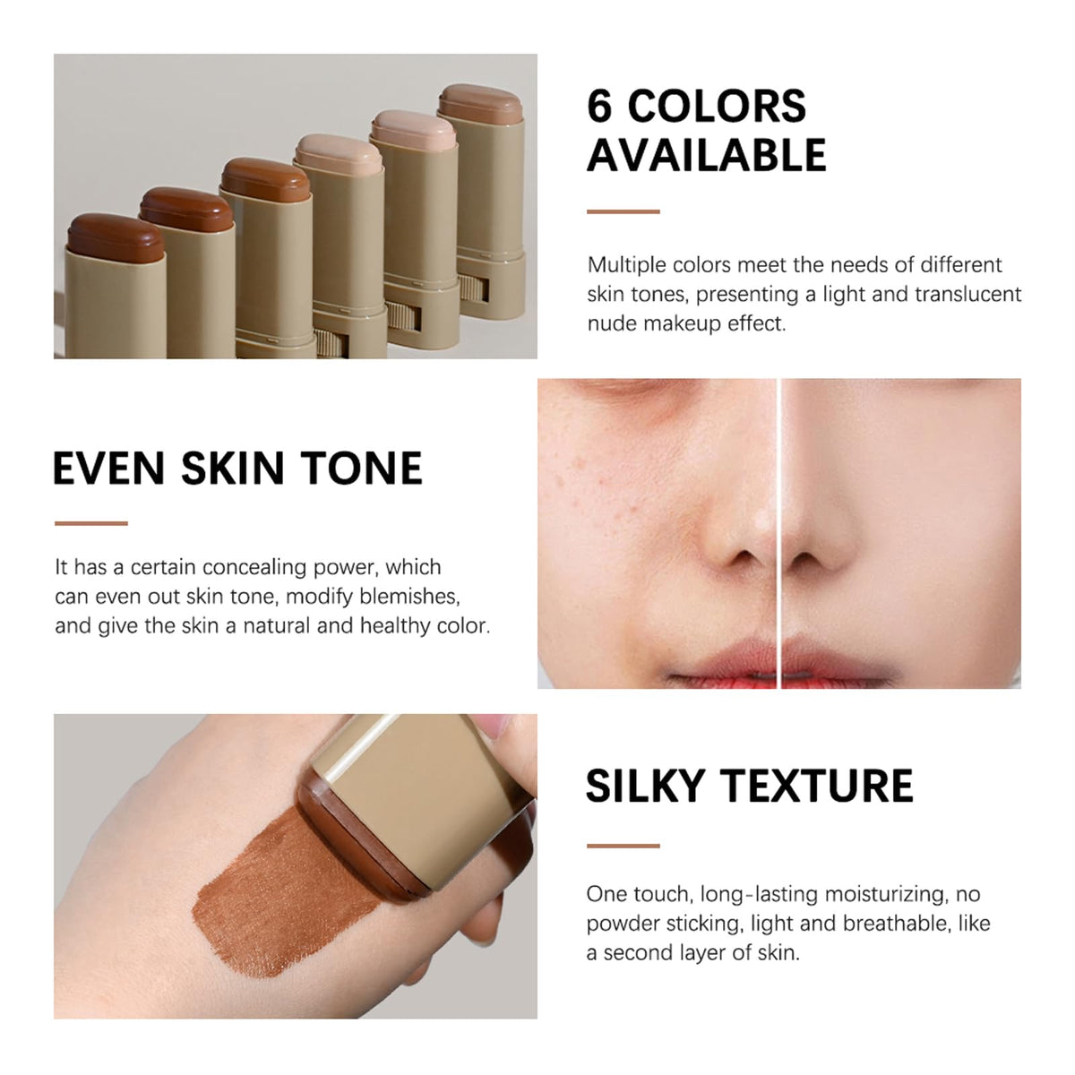 Deerelf hydrating skin tint balm being applied on skin