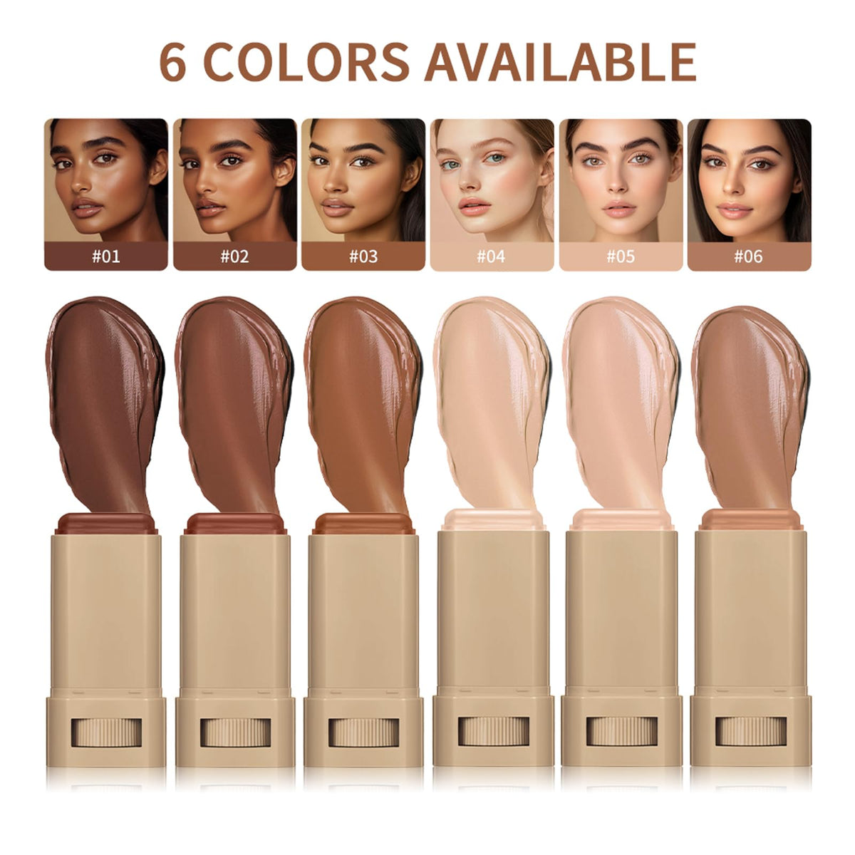 Deerelf serum boosted foundation stick in natural lighting