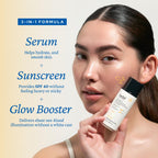 Belif Dew Guard Vitamin C Glow Tint SPF 40 pump dispenser detail