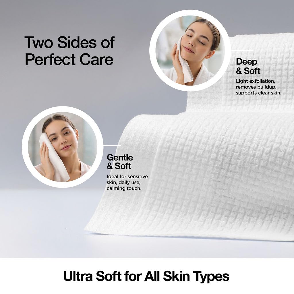 Lebogner biodegradable face towels used for makeup removal