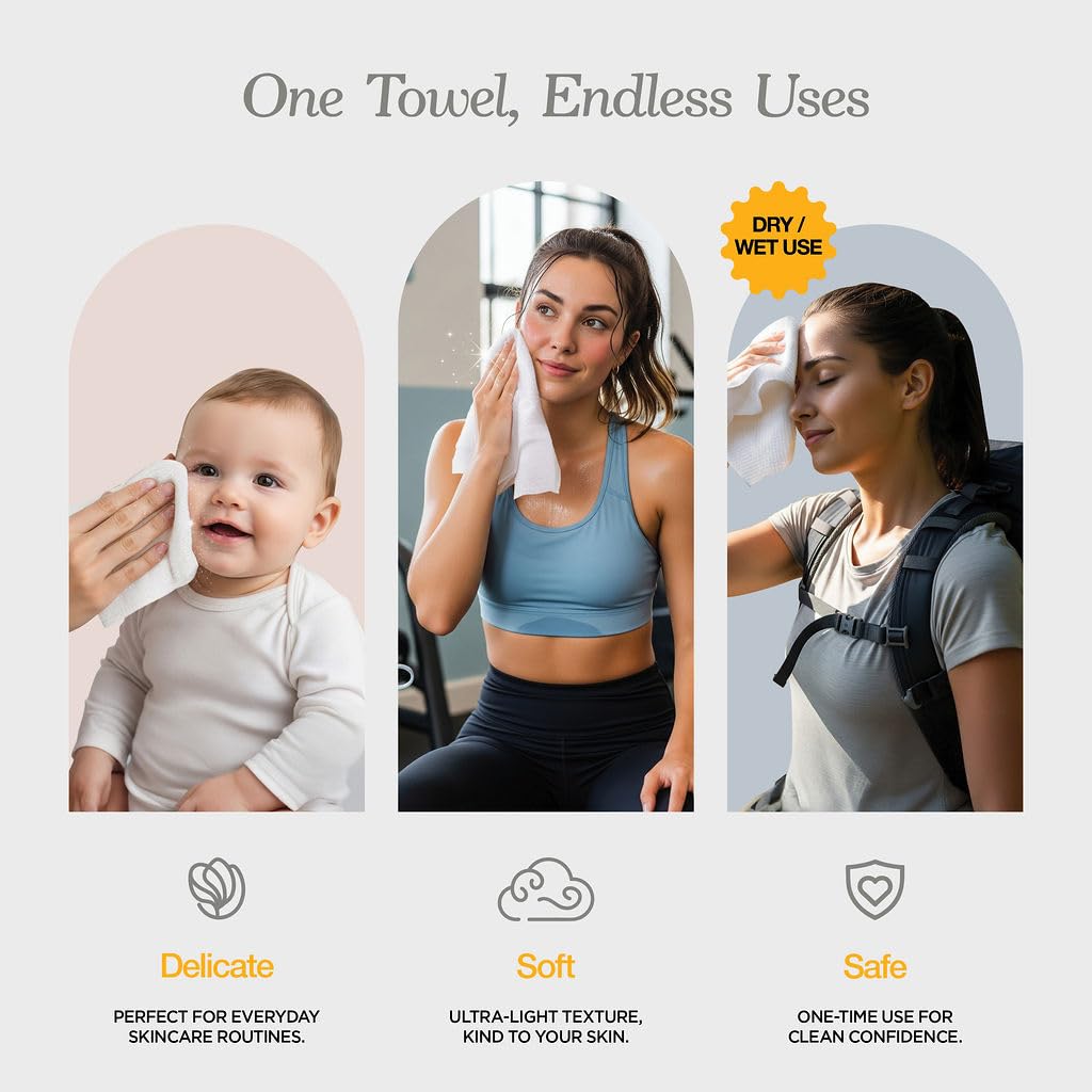 Lebogner ultra soft facial towels for sensitive skin