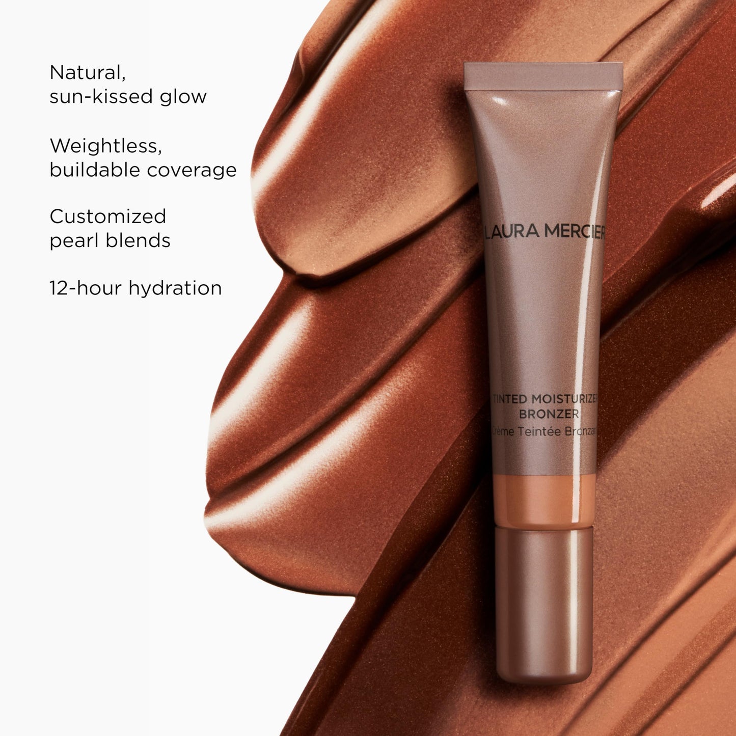 Non comedogenic beauty cream bronzer side profile presentation