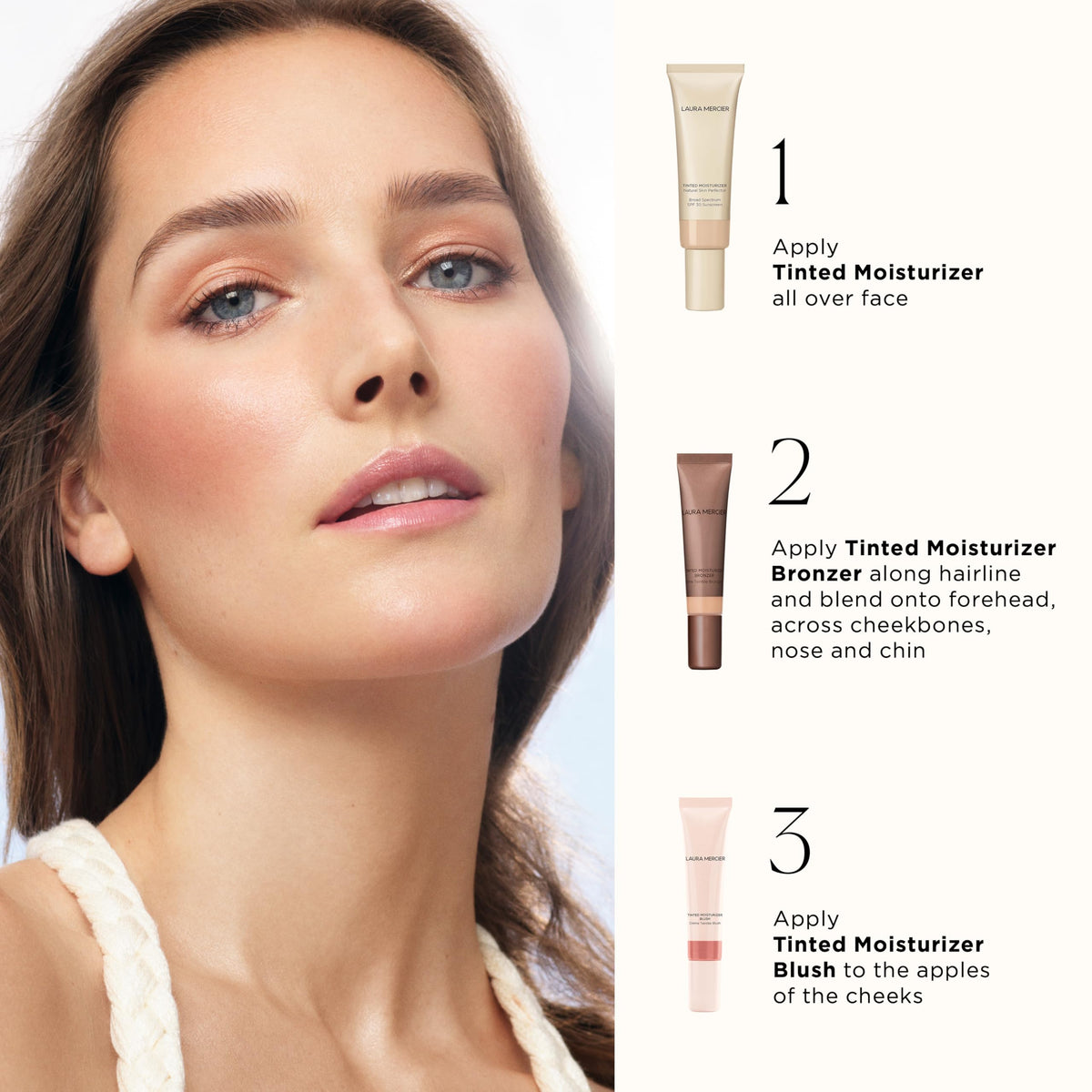 Laura Mercier lightweight cream bronzer lifestyle product display