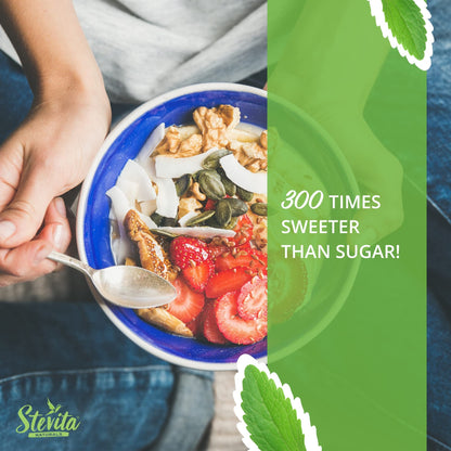 Stevita organic zero calorie sweetener packets pack of 2 bundle