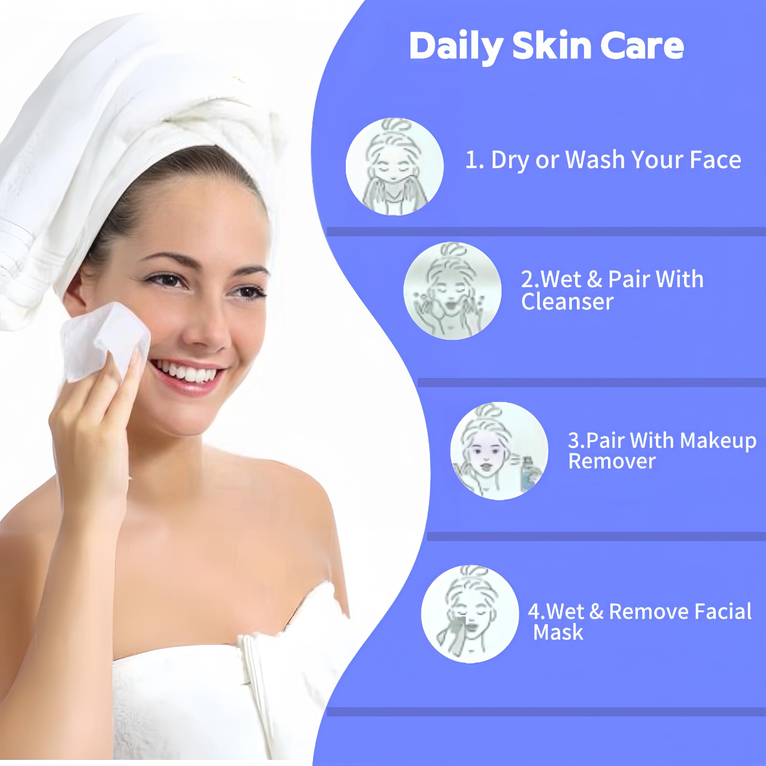 KeeiZoes face towel showing thickness and material quality