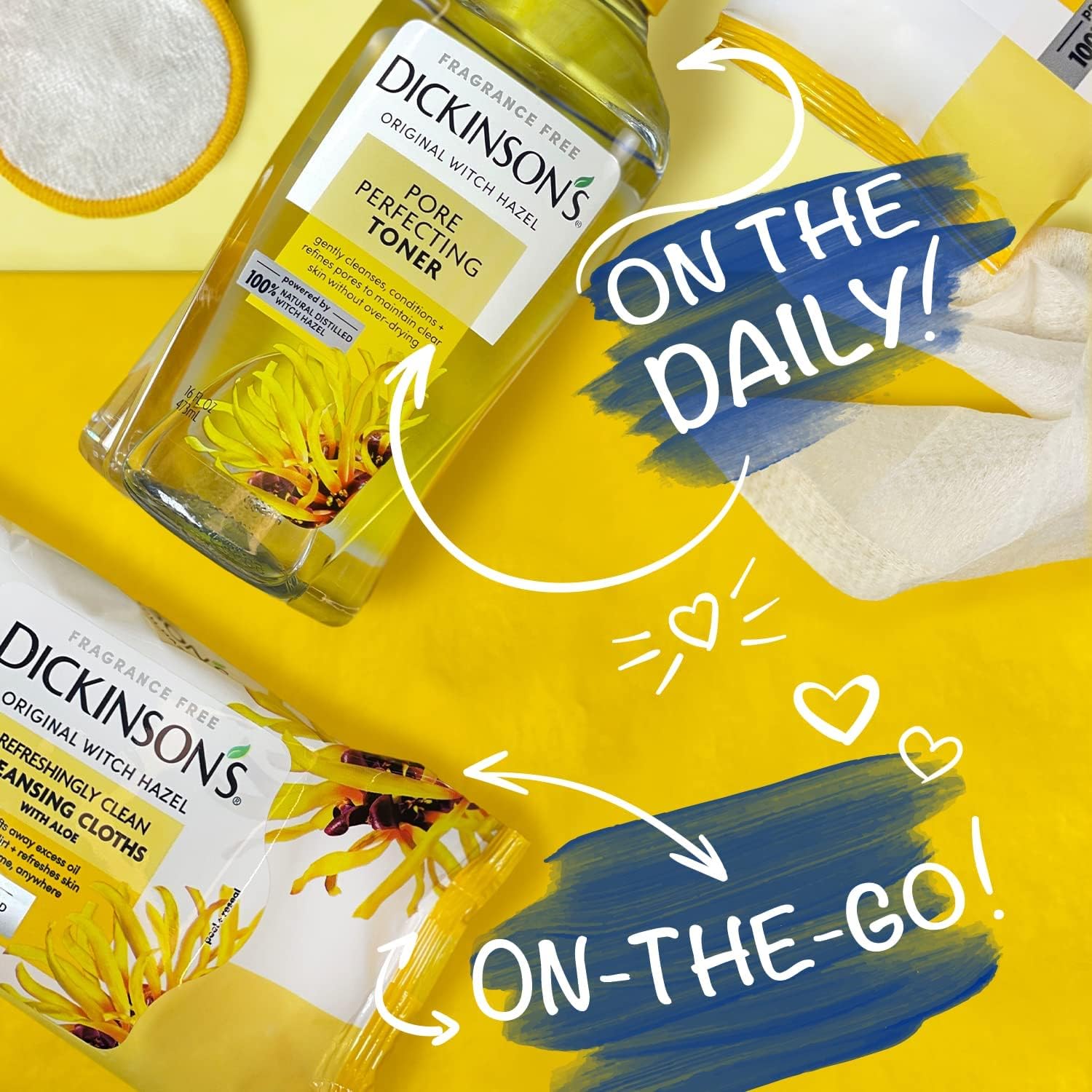 Side view of Dickinson's resealable cleansing wipes pack
