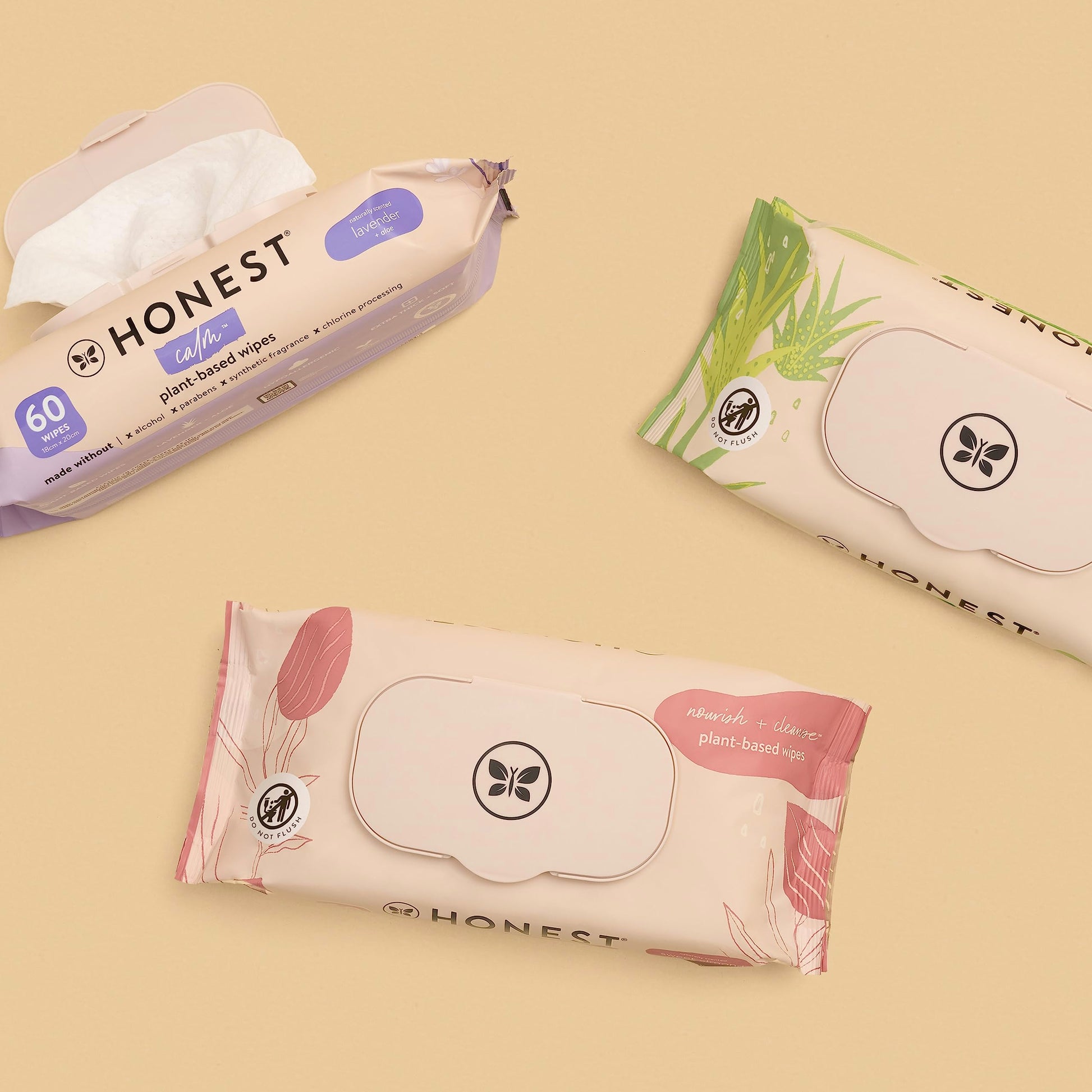 The Honest Company wipes brand logo and packaging design
