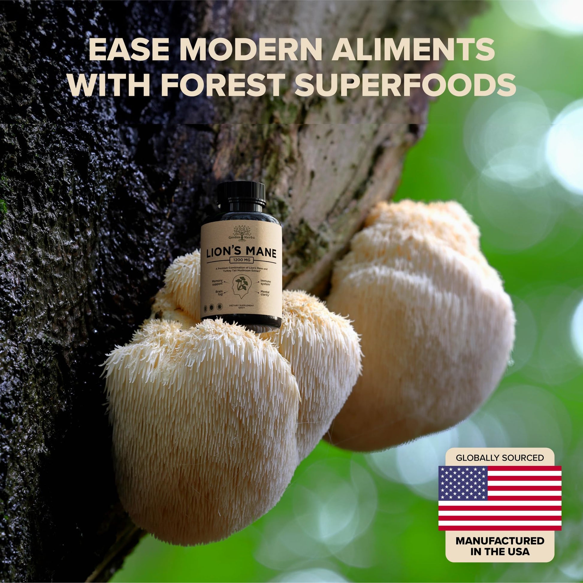 Two month supply packaging of premium immune and cognitive support dietary supplements