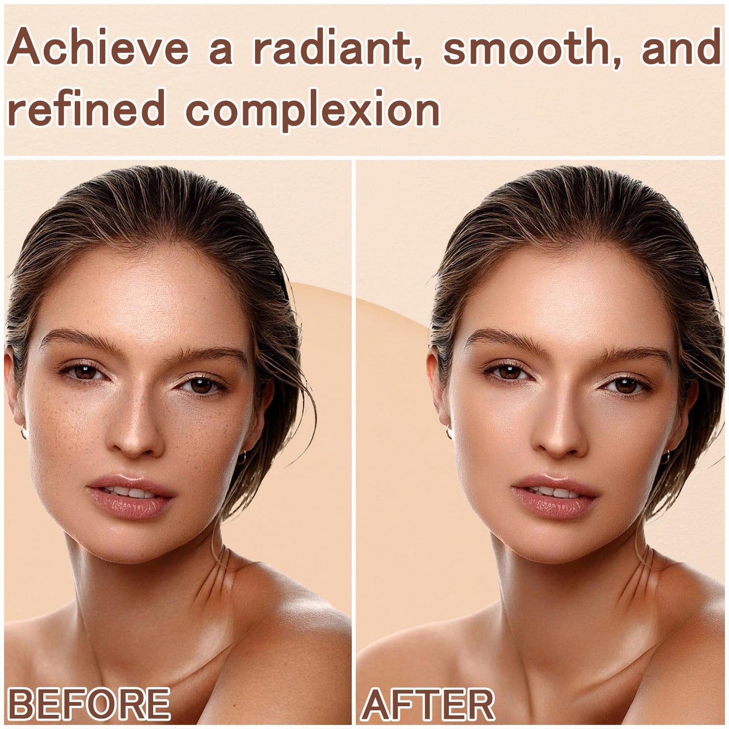 TIRDET foundation and contour concealer stick with cap off showcasing the hydrating serum core.