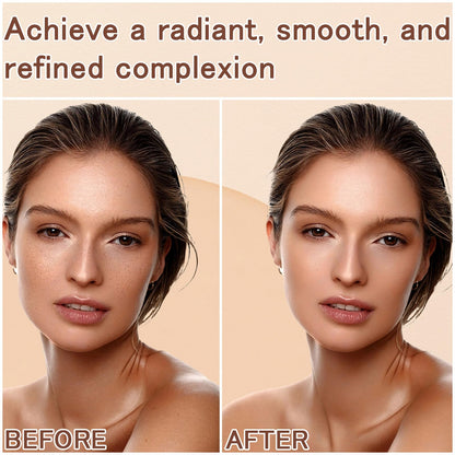 TIRDET foundation and contour concealer stick with cap off showcasing the hydrating serum core.