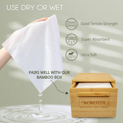 Side by side comparison of Wowotex towel size