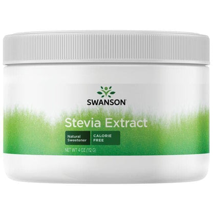Swanson sugar free non GMO vegetarian sweetener container highlighting product benefits