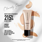 BareMinerals Complexion Rescue gel cream texture swatch on skin