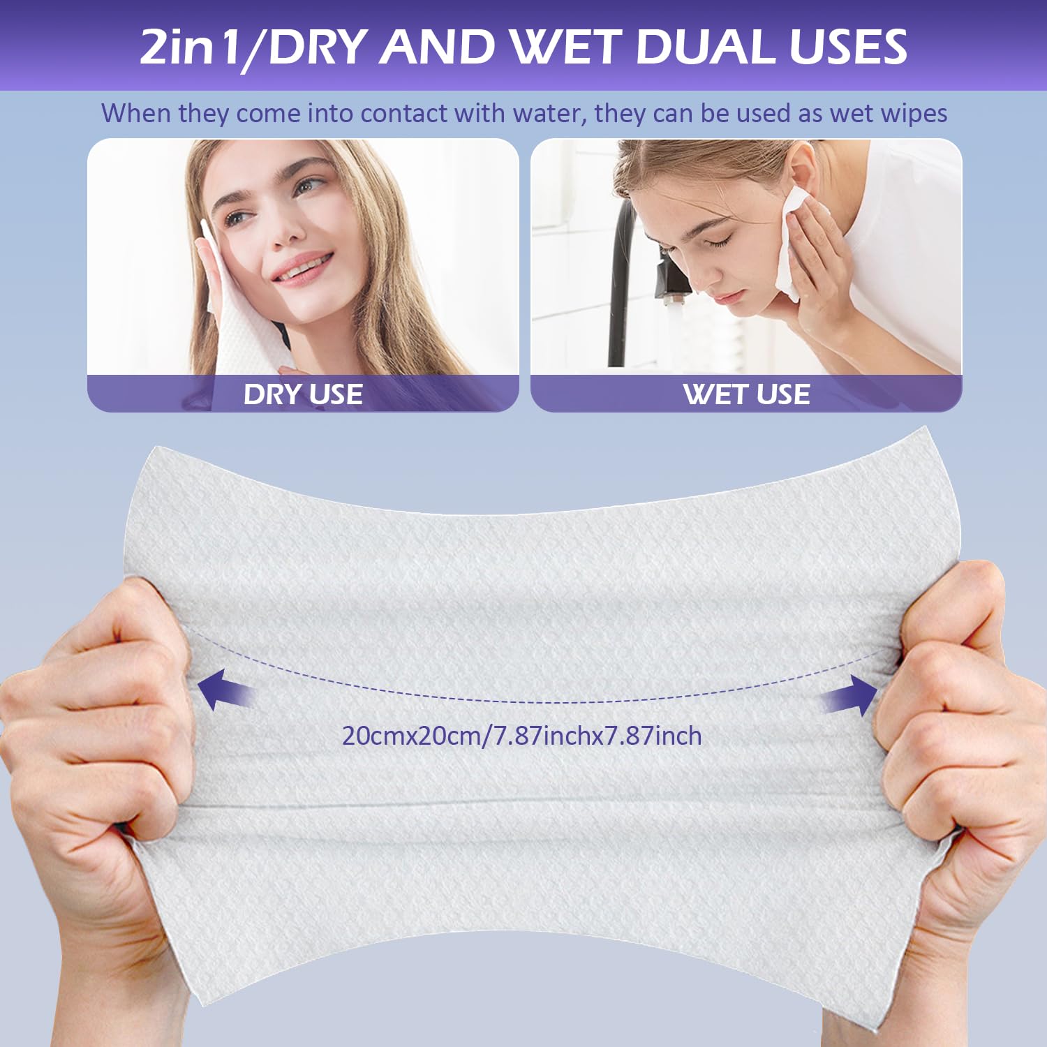 Cokoness disposable face towel for makeup removal