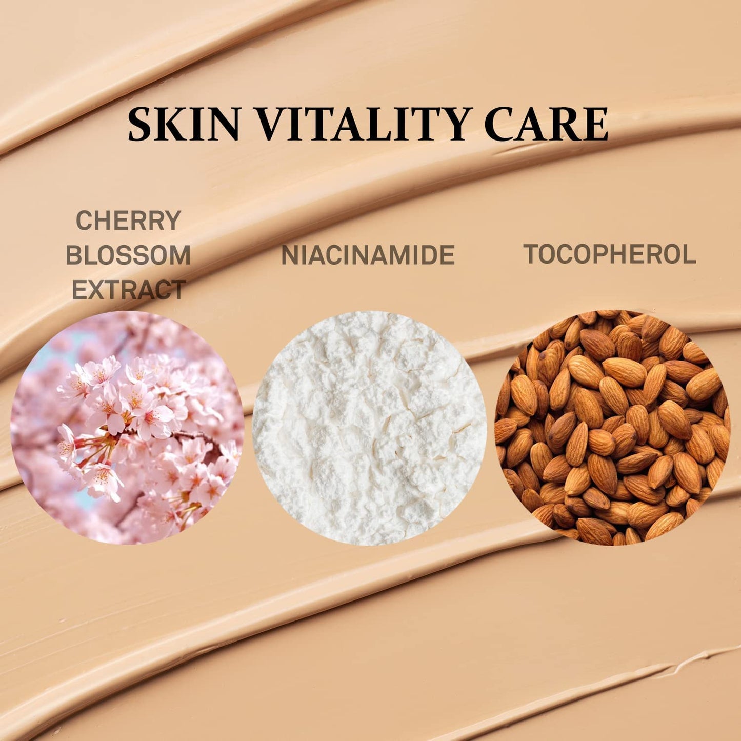 K beauty COSNORI skin dress matte finish base close up.