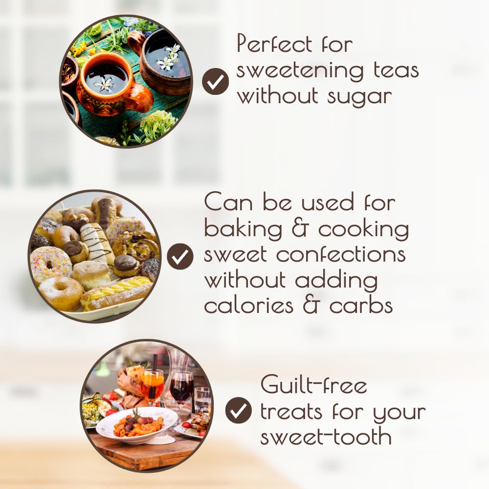 Back label of certified organic plant based sweetener showing ingredient facts