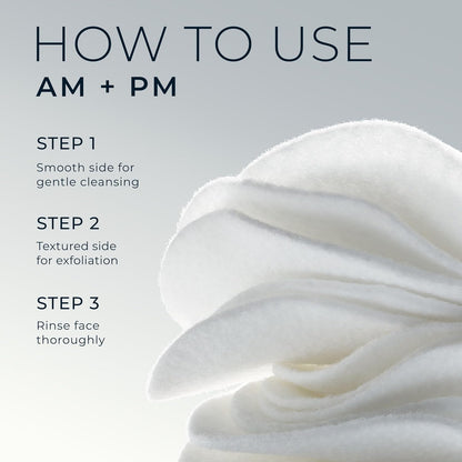 Side profile of RoC cleansing pads container