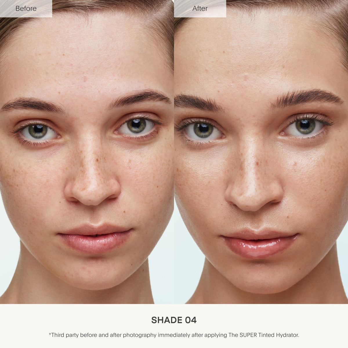 U Beauty skincare cream tube showing shade details.