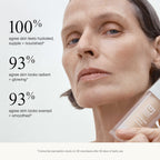 U Beauty moisturizing cream texture swatch on skin.