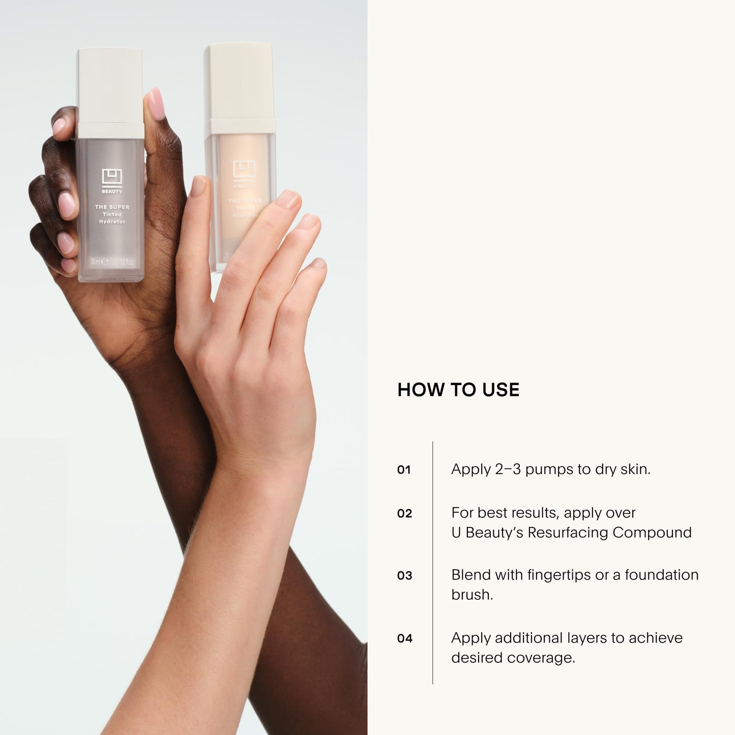 Luxury tinted moisturizer cream formula for forty eight hour hydration