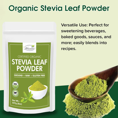 Authentic USA imported Hennaco stevia rebaudiana powder for keto and diabetic diets