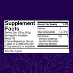 Host Defense brain health mushroom powder container top angle view