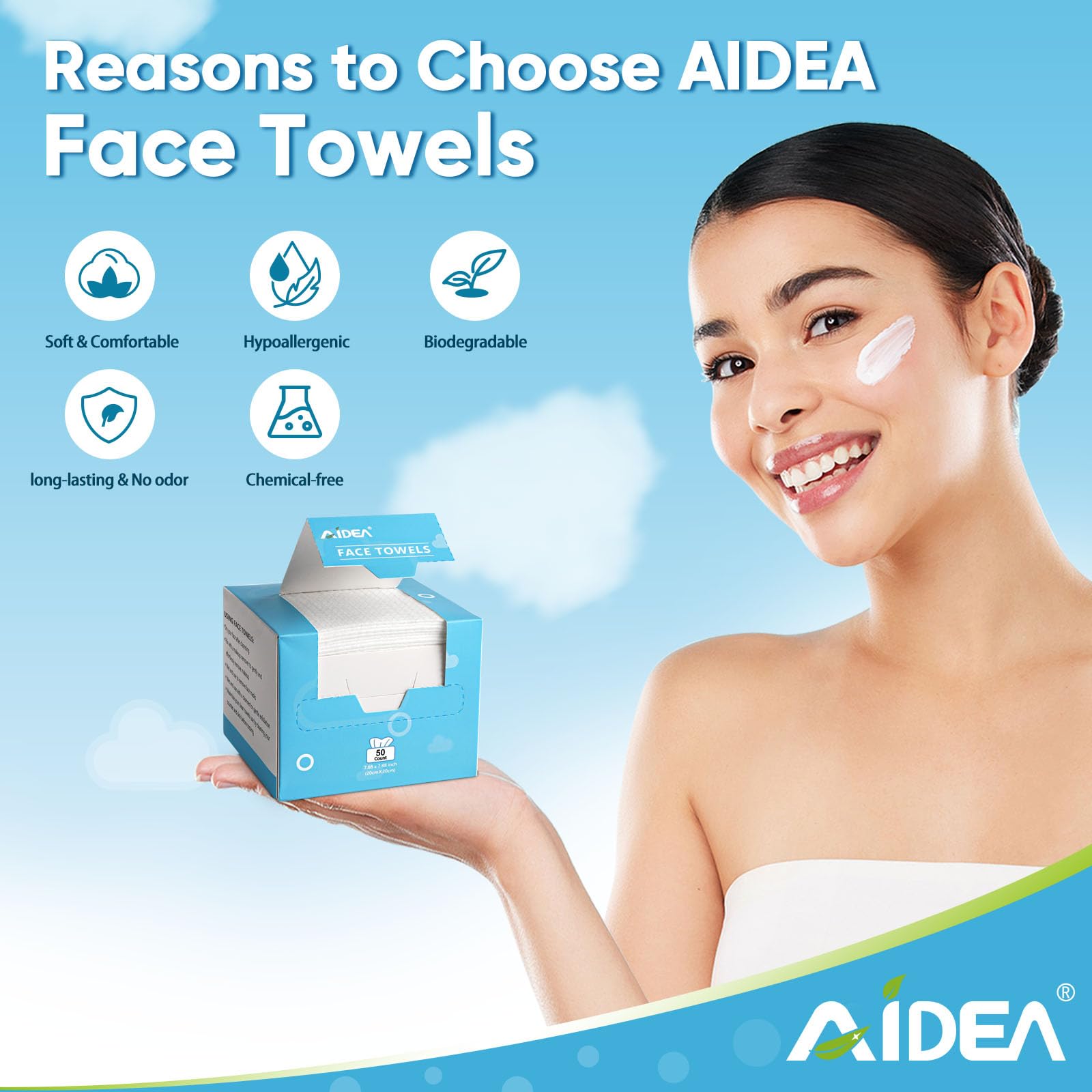 Disposable face cloths for travel and skincare routine