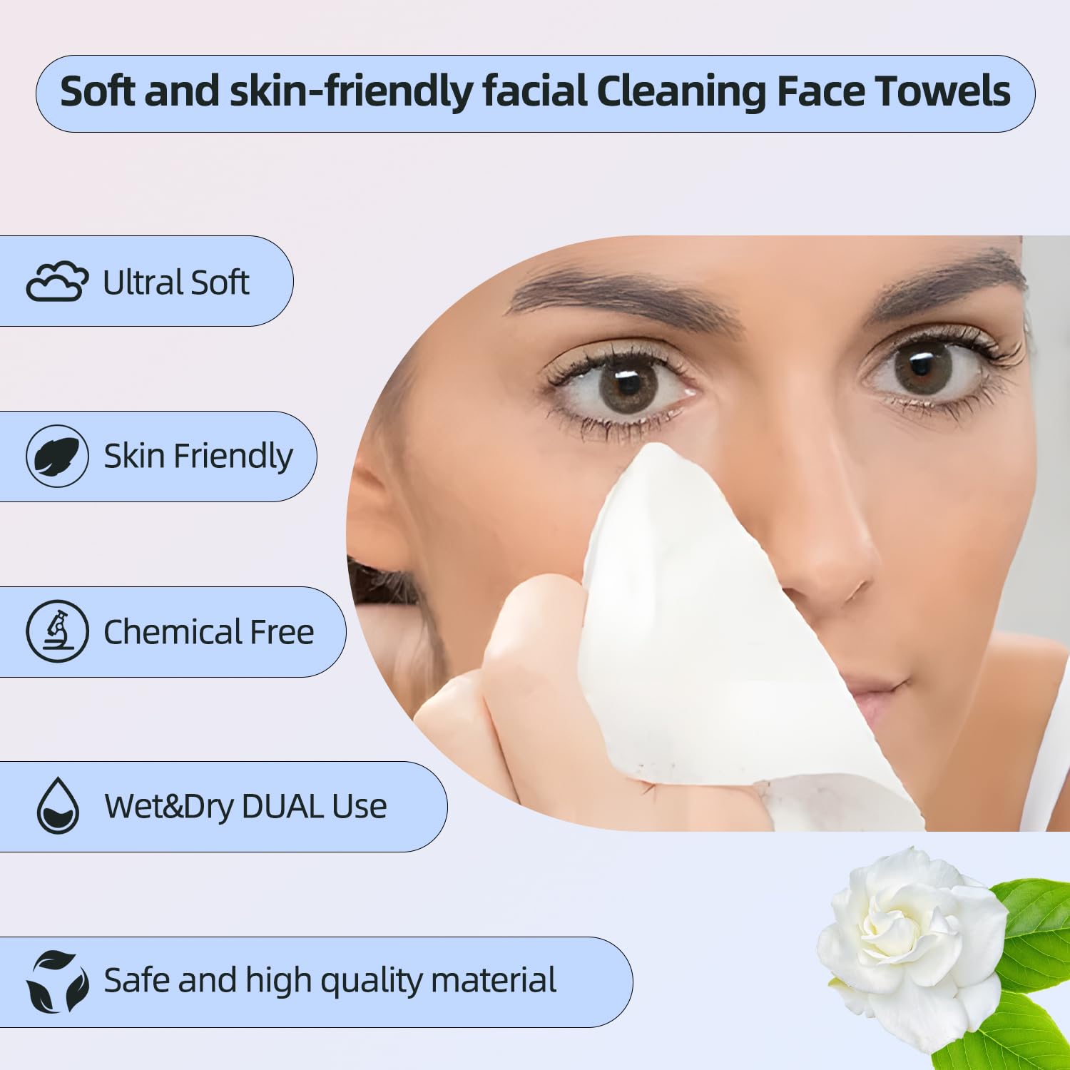 Pupupe XL face cleansing wipes showing textured surface