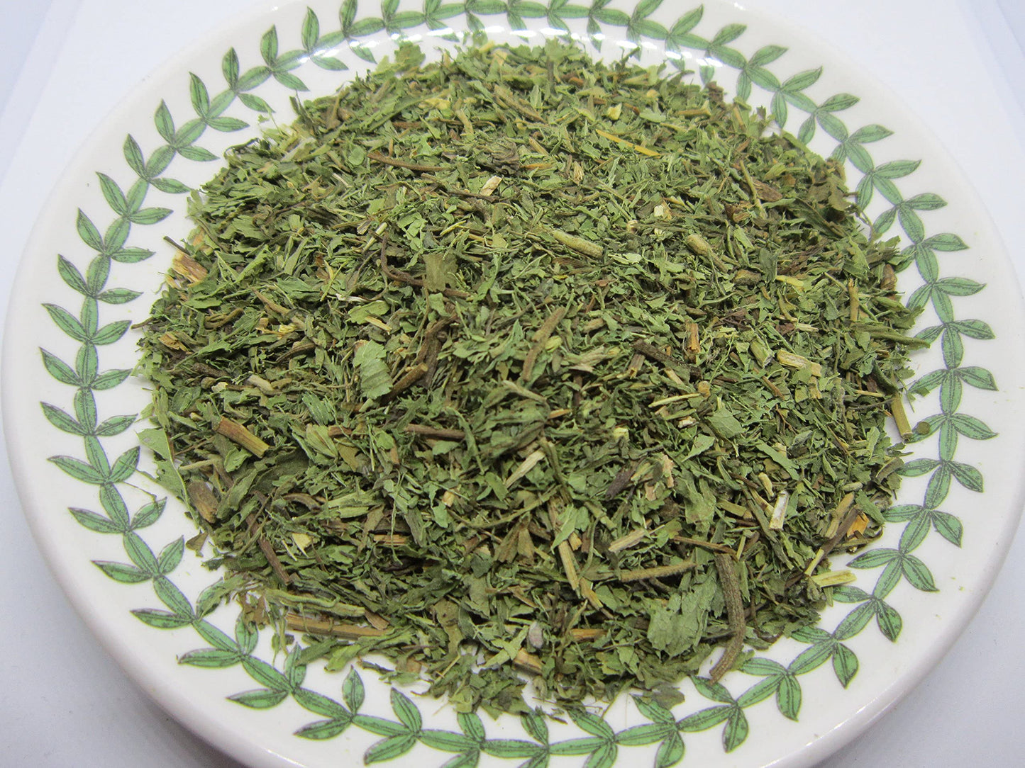 Nature Tea Stevia Leaf back panel displaying product specifications and sourcing information.