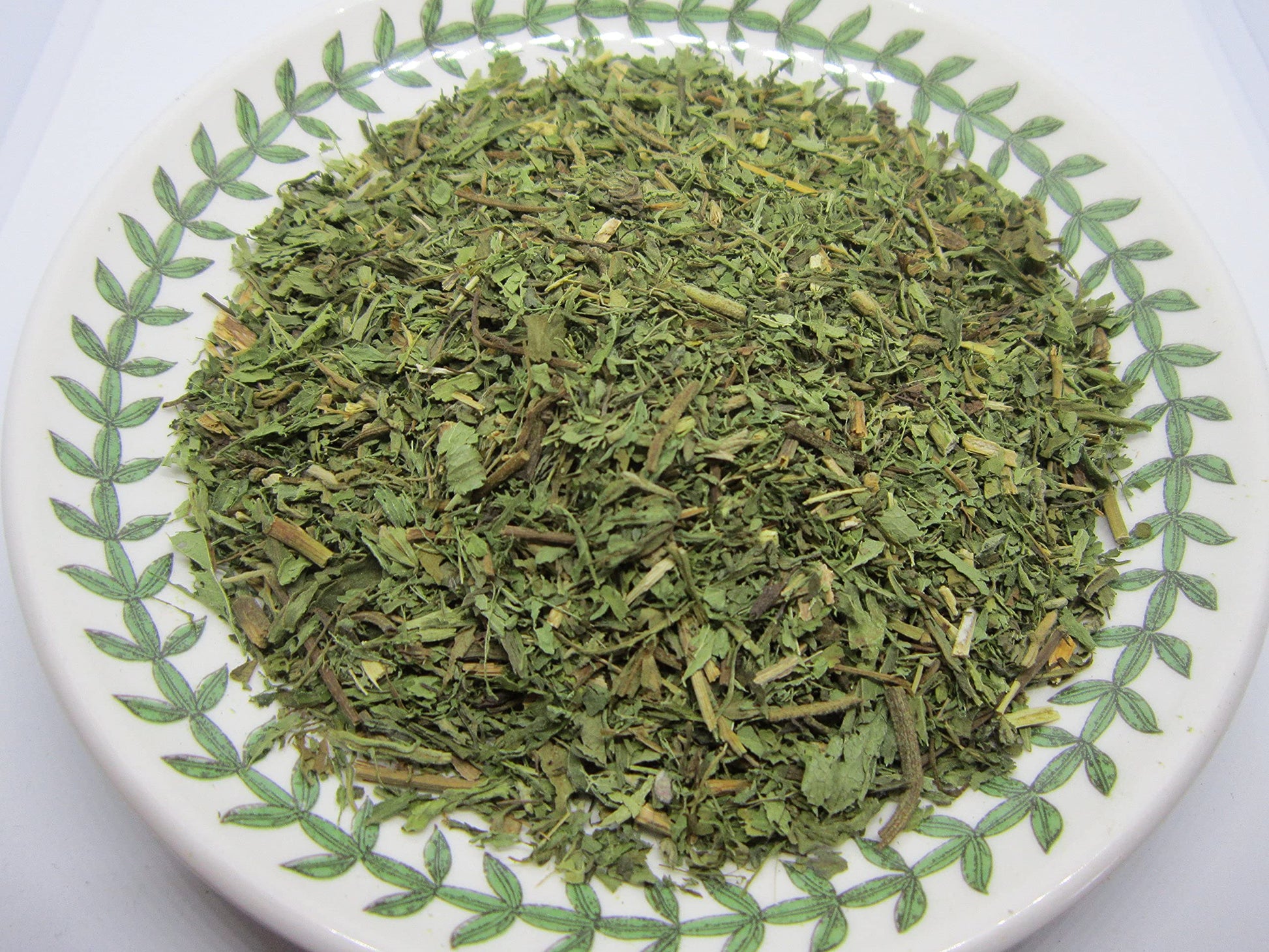 Nature Tea Stevia Leaf back panel displaying product specifications and sourcing information.