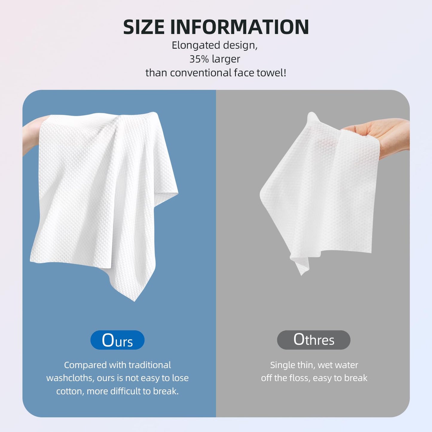 Pupupe facial tissues for makeup removal and sensitive skin
